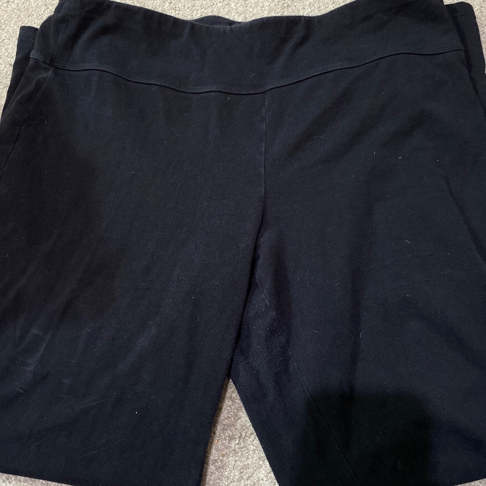 Black flare leggings